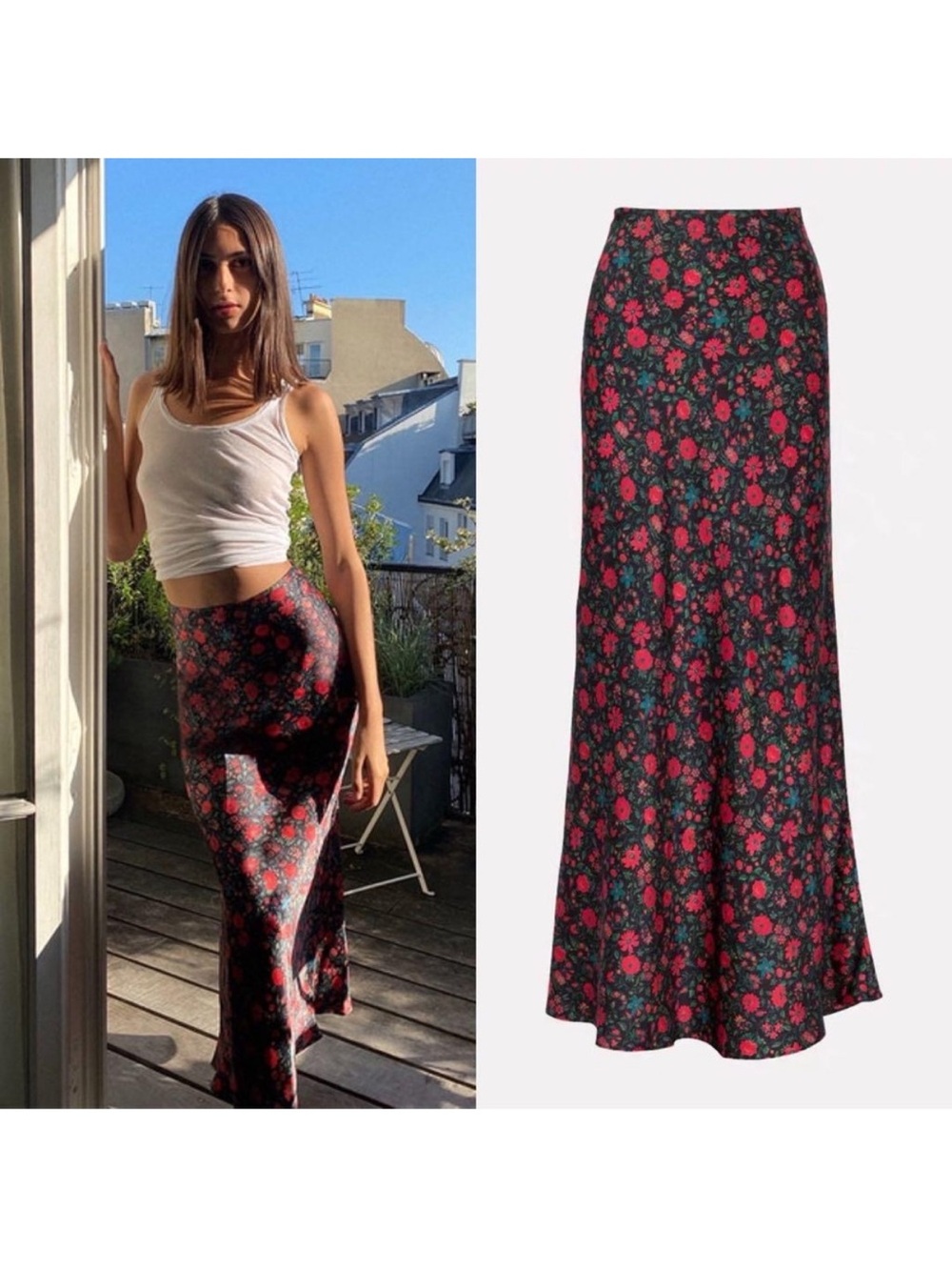 Realisation Par The Joni Maxi skirt 100% silk
